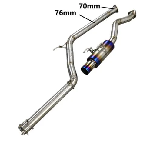 FD2 Exhaust Catback System 76mm Single Box