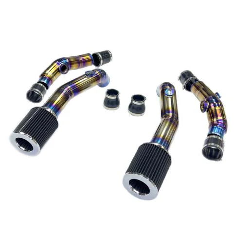 R35 GTR Titanium Intake with MAF Sensor 76mm + Titanium Charge Pipe 76mm (with Filter)