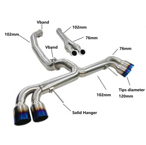 R35 GTR Catback (FGK 4 Inch with Y-Pipe 102mm)