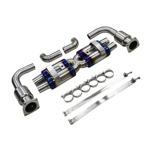 997.1 Turbo Exhaust System Catted without Tips Double Chamber