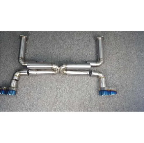 997.1 Turbo Exhaust System Decat with Tips Double Chamber