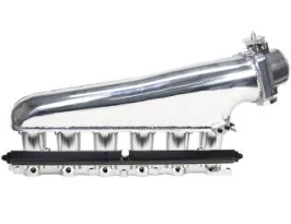 Billet CNC 2JZ-GE Intake Manifold with Fuel Rail 90mm Throttle Body 14mm Injectors