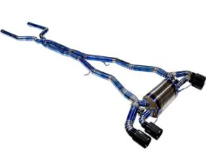 Valved Sport Titanium Catback Exhaust System for 2018-2023 BMW F90 M5 4-Tip